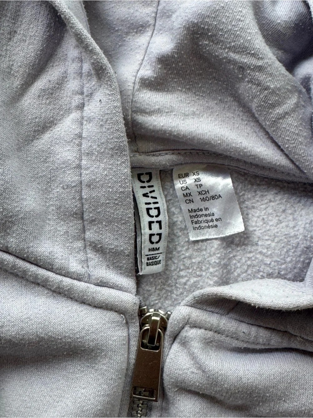 H&M Divided Light Purple Zip Hoodie - Picture 3 of 3